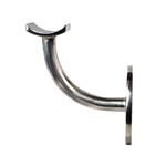 316 Polished Stainless Style D Wall Mount Handrail Bracket for Tube, 1.50